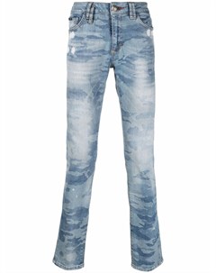 Узкие джинсы с камуфляжным принтом Philipp plein