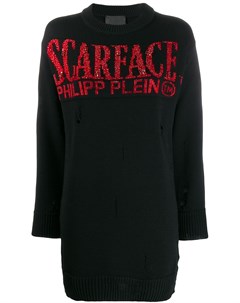 Пуловер Scarface с кристаллами Philipp plein