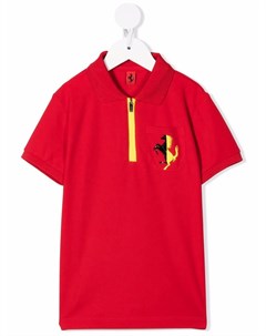 Рубашка поло на молнии с логотипом Ferrari kids