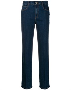 Прямые джинсы с принтом Monogram на подворотах Stella mccartney