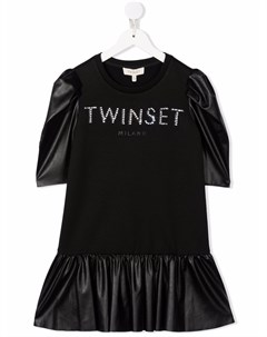 Платье с контрастной вставкой Twinset kids
