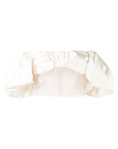 Кружевной топ с объемными рукавами Rozie corsets