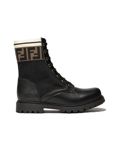 Ботинки на шнуровке с логотипом FF Fendi kids