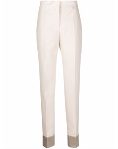 Прямые брюки с контрастными манжетами Givenchy