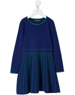 Двухцветное платье Emporio armani kids