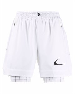 Многослойные шорты в клетку Nike x off-white