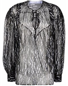 Шелковая блузка в полоску Iro