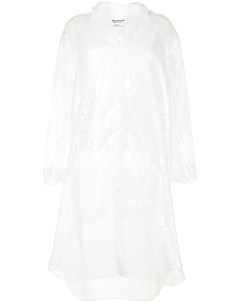 Прозрачное платье рубашка с пайетками Junya watanabe