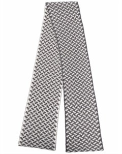 Кашемировый шарф с геометричным принтом Drumohr