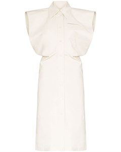 Платье рубашка с объемными плечами Bottega veneta