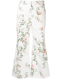 Укороченные брюки с цветочным принтом Giambattista valli