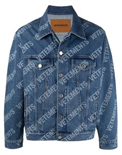 Джинсовая куртка с логотипом Vetements