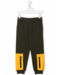 Двухцветные спортивные брюки Moncler enfant