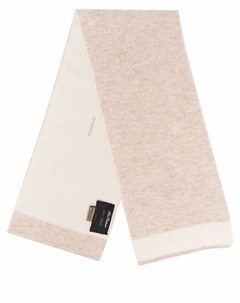 Кашемировый шарф с контрастной отделкой Dell'oglio