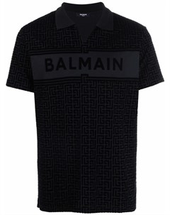 Рубашка поло с монограммой Balmain