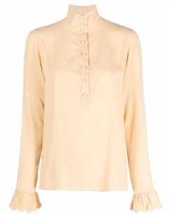 Блузка с высоким воротником и длинными рукавами Nº21