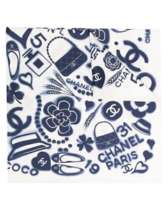 Шарф с логотипом CC Chanel pre-owned