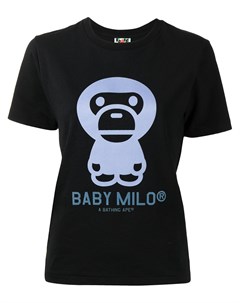 Футболка с принтом Baby Milo A bathing ape®