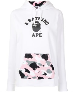 Худи с логотипом и накладным карманом A bathing ape®