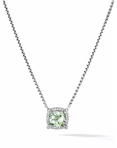 Серебряное колье Chatelaine с бриллиантами и празиолитом David yurman