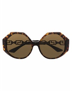 Солнцезащитные очки черепаховой расцветки Versace eyewear