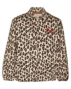 Спортивная куртка с леопардовым принтом Wacko maria