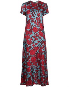 Расклешенное платье с цветочным принтом La doublej