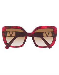 Солнцезащитные очки в квадратной оправе с логотипом VLogo Valentino eyewear
