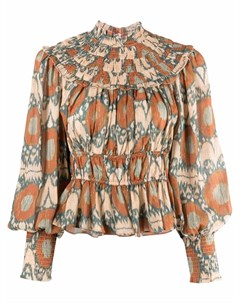 Блузка с абстрактным принтом Ulla johnson