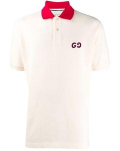 Рубашка поло с вышивкой GG Gucci