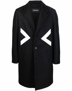 Однобортное пальто с полосками Neil barrett