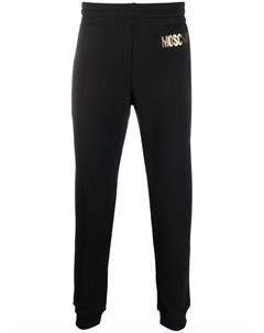 Спортивные брюки с вышитым логотипом Moschino