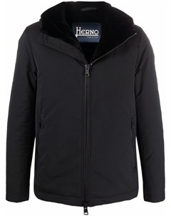 Куртка с капюшоном и искусственным мехом Herno