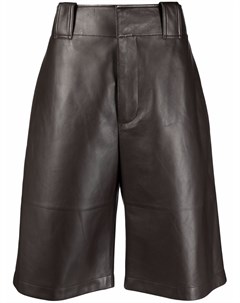 Кожаные шорты по колено Bottega veneta