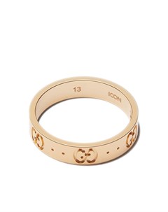 Кольцо Icon из желтого золота с логотипом GG Gucci