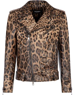 Куртка с леопардовым принтом Dolce&gabbana
