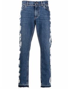 Прямые джинсы с прорезями Dolce&gabbana