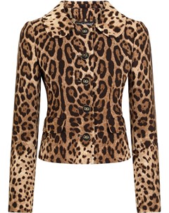 Куртка с леопардовым принтом Dolce&gabbana