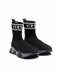Кроссовки носки с логотипом Versace kids