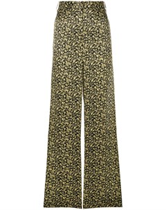 Широкие брюки с цветочным принтом Victoria victoria beckham