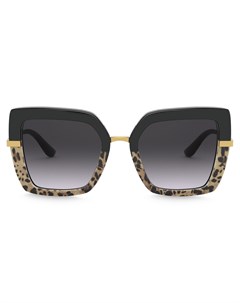 Солнцезащитные очки в массивной квадратной оправе с принтом Dolce & gabbana eyewear