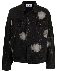 Джинсовая куртка с эффектом разбрызганной краски Fila
