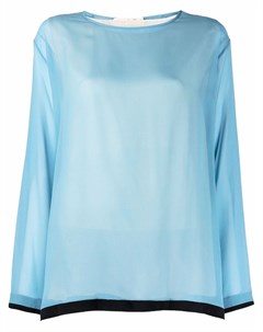 Блузка с контрастной отделкой Marni
