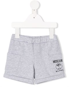 Облегающие шорты с логотипом Moschino kids