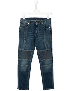Прямые джинсы средней посадки Balmain kids