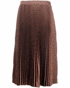 Плиссированная юбка миди с абстрактным принтом Etro