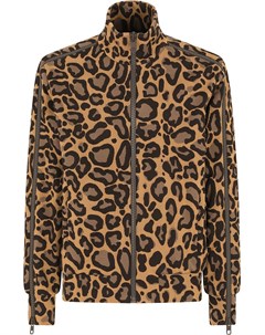Спортивная куртка с леопардовым принтом Dolce&gabbana