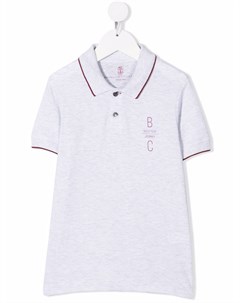 Рубашка поло с логотипом Brunello cucinelli kids
