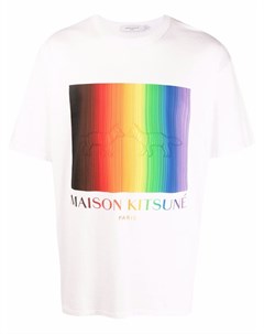 Футболка Gradient Rainbow с логотипом Maison kitsune