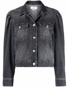 Укороченная джинсовая куртка с эффектом потертости Isabel marant étoile